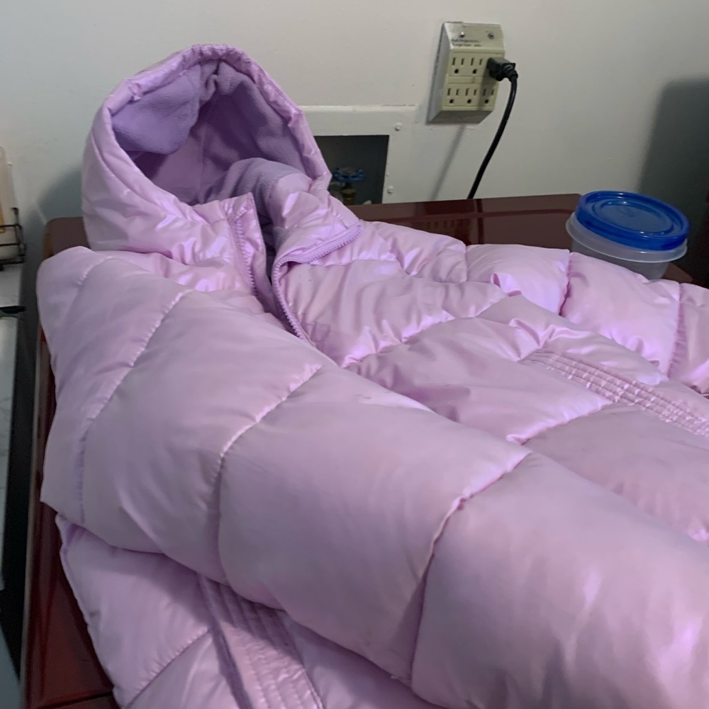 Kids Light Purple Puffer Jacket